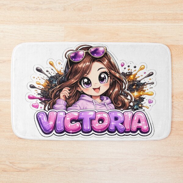 Item preview, Victoria – Cute Anime Girl Name designed and sold by AlexLineArt.
