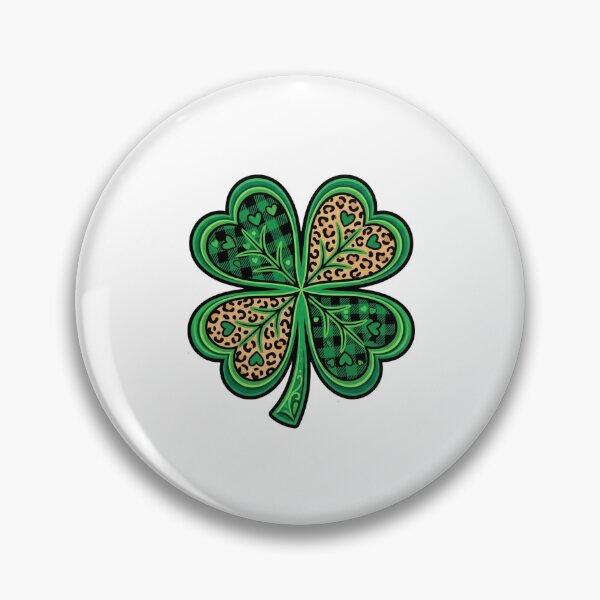 Item preview, funny St Patricks Day lucky shamrock leopard heart designed and sold by ArtDesignTp.