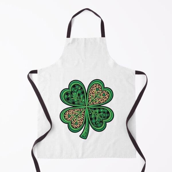 Item preview, funny St Patricks Day lucky shamrock leopard heart designed and sold by ArtDesignTp.