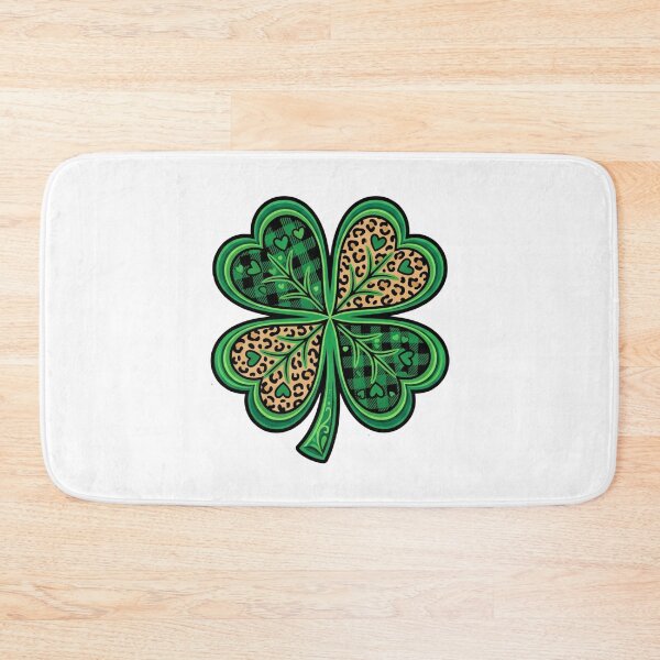 Item preview, funny St Patricks Day lucky shamrock leopard heart designed and sold by ArtDesignTp.