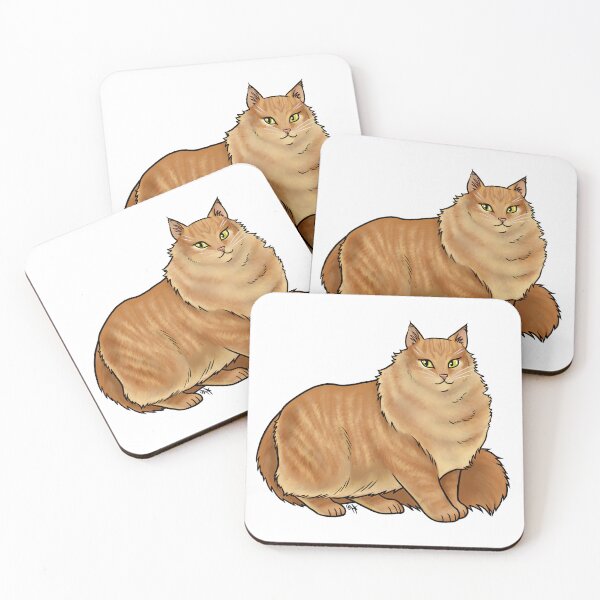 Item preview, Cat - Norwegian Forest Cat - Red designed and sold by Jennifer Stolzer.