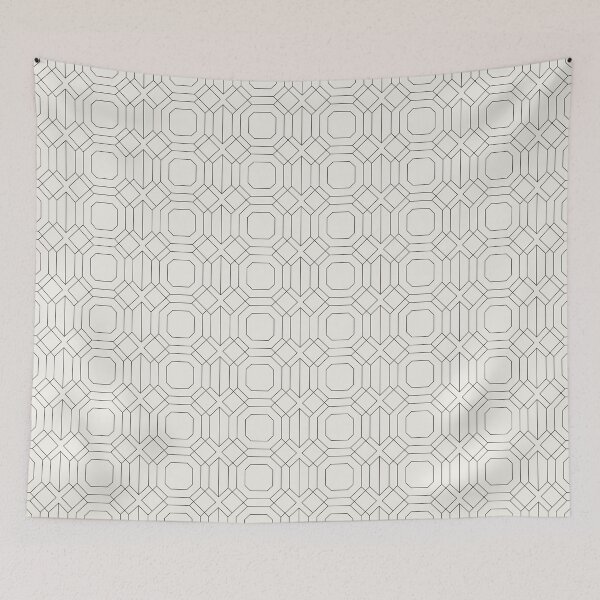 Item preview, Architectural geometric pattern luxury minimal design interior decor designed and sold by Aurum-design.