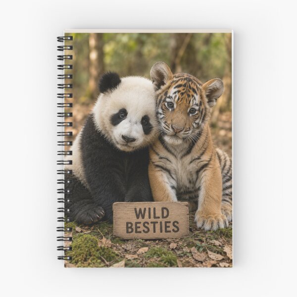 Item preview, Baby Panda Tiger Wild Besties Cute Animal Friends designed and sold by BagFactoryUK.