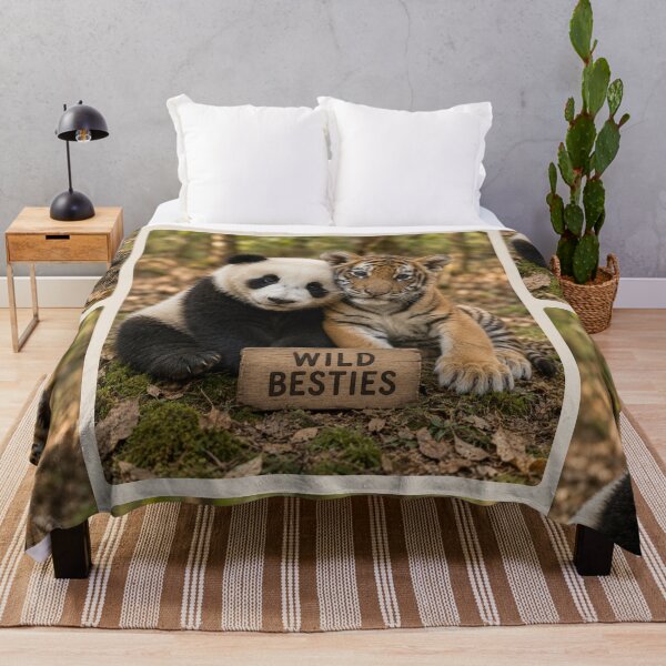 Item preview, Baby Panda Tiger Wild Besties Cute Animal Friends designed and sold by BagFactoryUK.