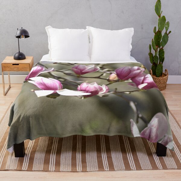 Item preview, Elegant Purple Magnolia Blossoms Branch designed and sold by TathataPhotos.
