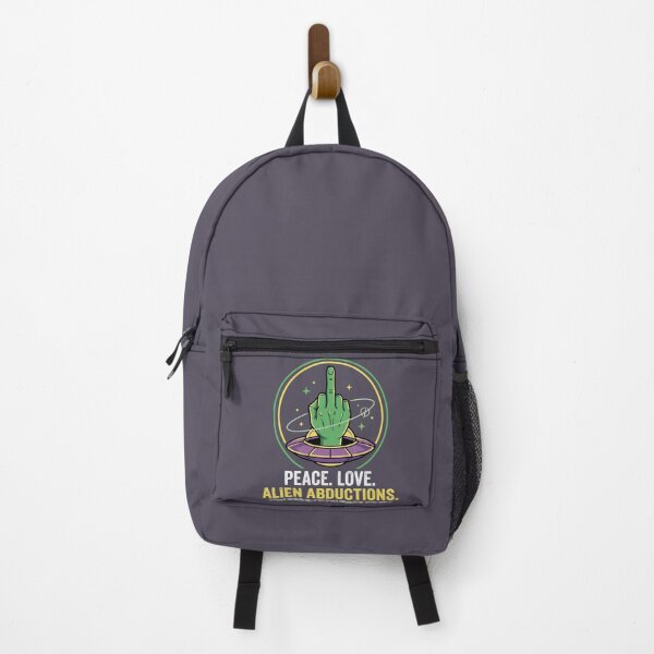 Item preview, Funny Alien Abduction Middle Finger UFO Space Humour designed and sold by Amir Faysal.