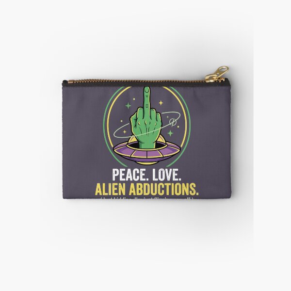 Item preview, Funny Alien Abduction Middle Finger UFO Space Humour designed and sold by Amir Faysal.