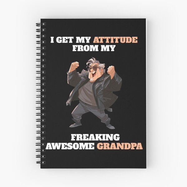 Item preview, I Get My Attitude From My Awesome Grandpa Funny Gift T-Shirt designed and sold by VectorForge.
