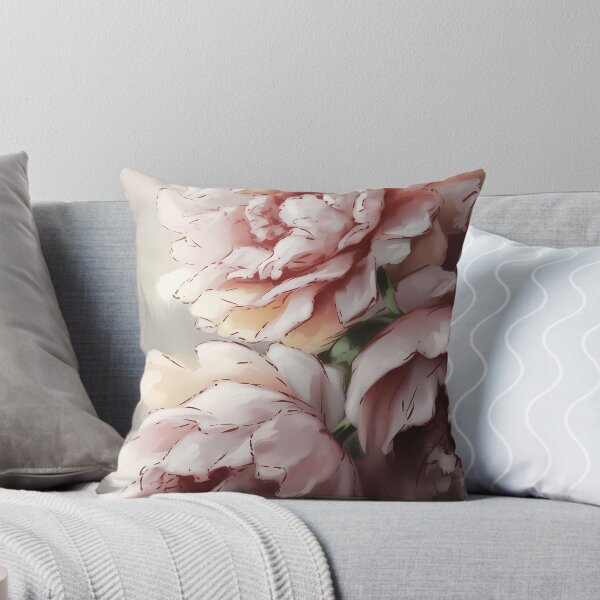 Item preview, Blush Pink Peony Oil Painting — Soft Romantic Floral Wall Art Botanical Print Home Decor designed and sold by SellingWSarah17.