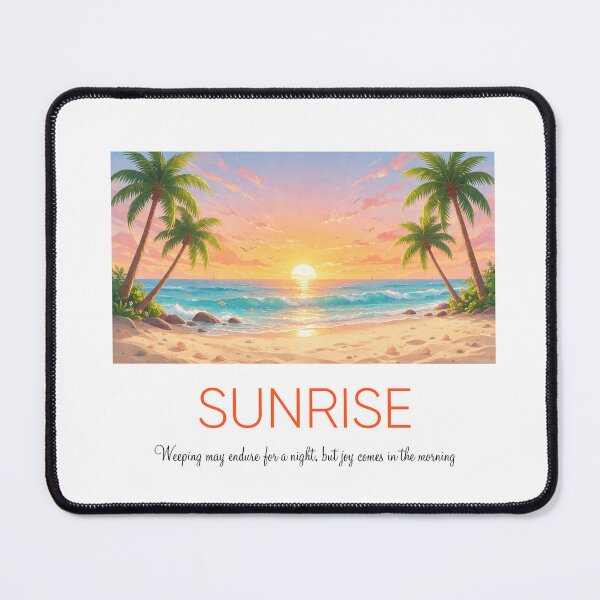 Item preview, Sunrise - Joy Comes in the morning Christian clothing designed and sold by elbraf.