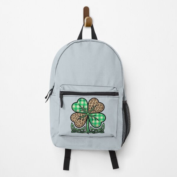 Item preview, festive irish shamrock heart plaid art St Patricks Day designed and sold by ArtDesignTp.