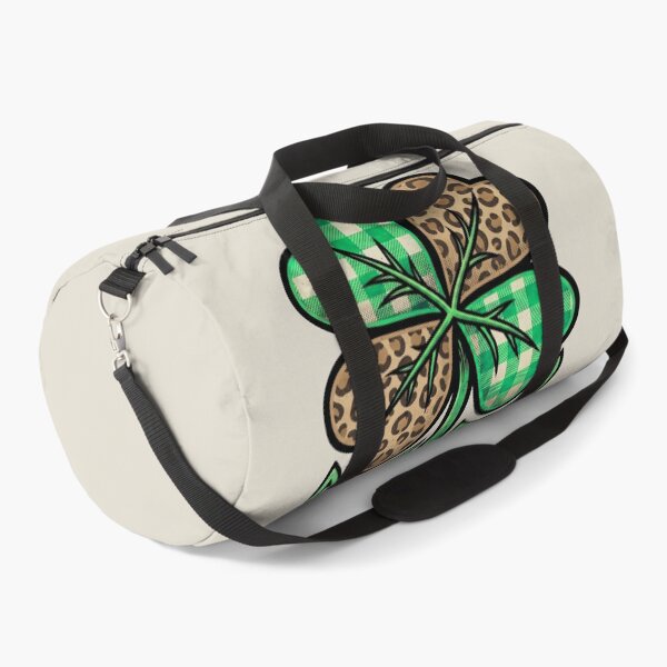 Item preview, festive irish shamrock heart plaid art  St Patricks Day designed and sold by ArtDesignTp.