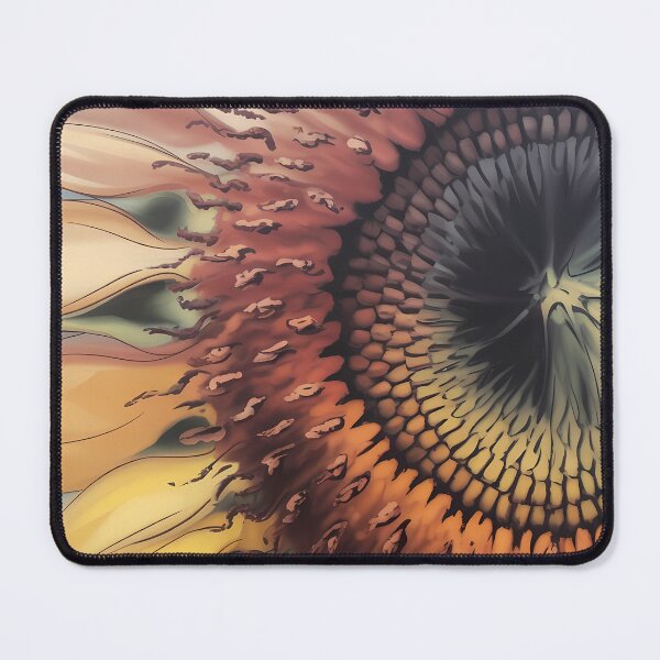 Item preview, Sunflower Oil Painting — Close Up Botanical Art Warm Earth Tones Wall Decor designed and sold by SellingWSarah17.