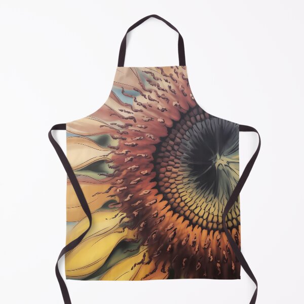 Item preview, Sunflower Oil Painting — Close Up Botanical Art Warm Earth Tones Wall Decor designed and sold by SellingWSarah17.