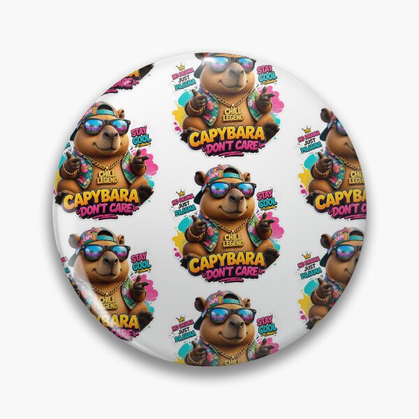 Item preview, confident capybara designed and sold by Tunarite.
