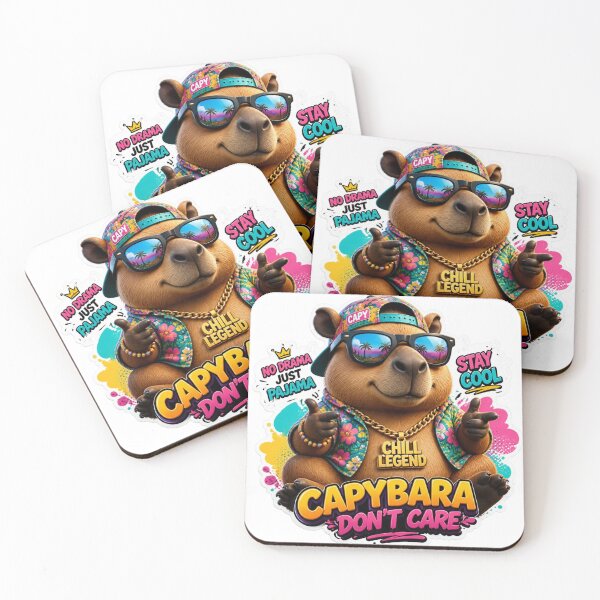 Item preview, confident capybara designed and sold by Tunarite.