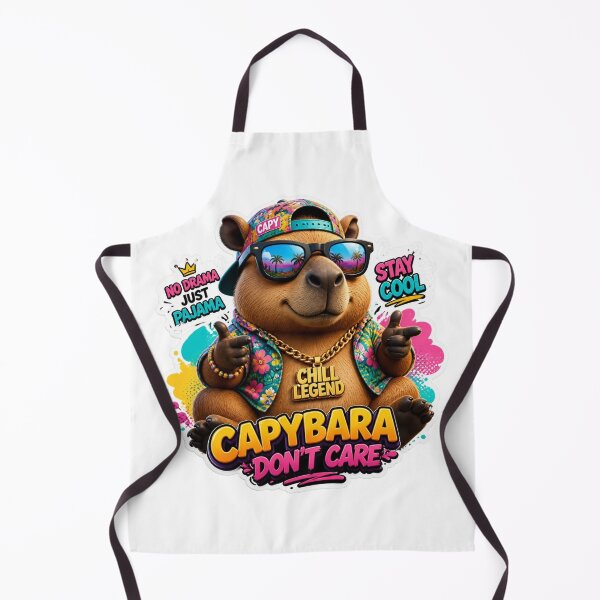 Item preview, confident capybara designed and sold by Tunarite.