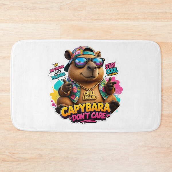 Item preview, confident capybara designed and sold by Tunarite.