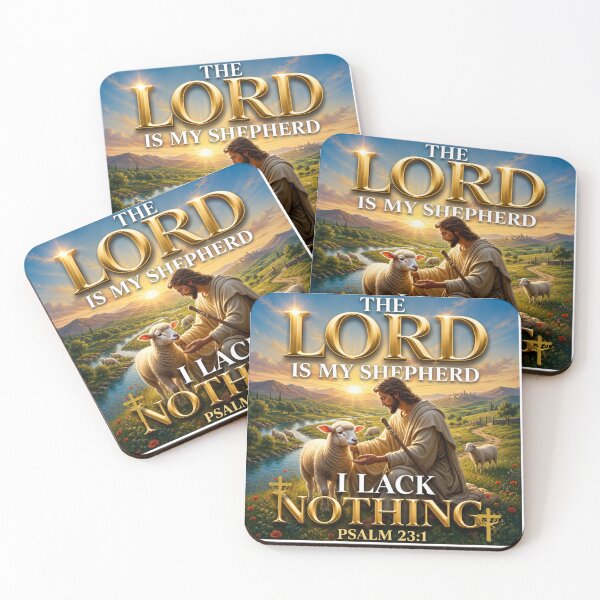 Item preview, Celebrate the peace, comfort, and faithfulness of God's Word with this elegant Psalm 23:1 design. designed and sold by KINGDOM GOLD STUDIO.