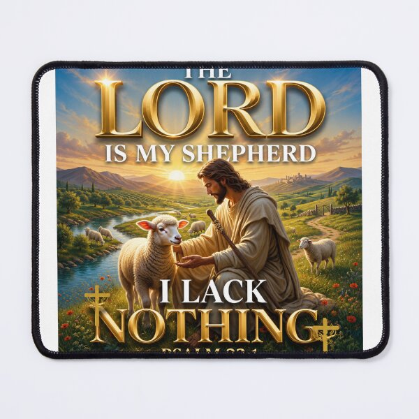 Item preview, Celebrate the peace, comfort, and faithfulness of God's Word with this elegant Psalm 23:1 design. designed and sold by KINGDOM GOLD STUDIO.