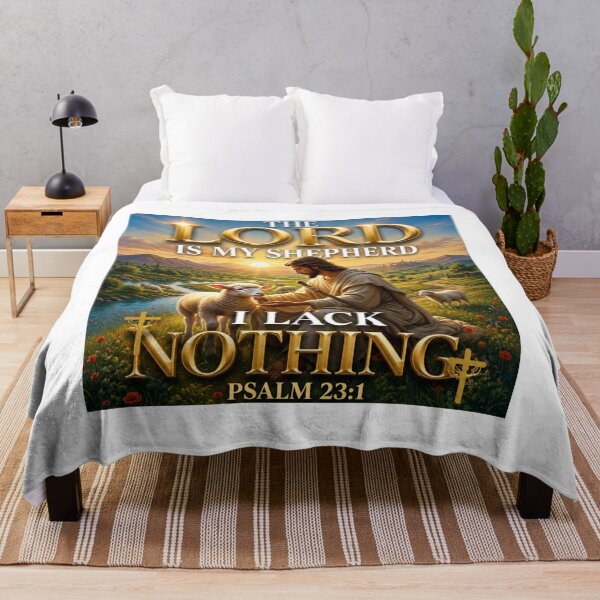 Item preview, Celebrate the peace, comfort, and faithfulness of God's Word with this elegant Psalm 23:1 design. designed and sold by KINGDOM GOLD STUDIO.