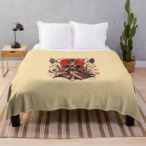 Item preview, Four-Armed Warrior Cat Geisha | Sakura Kimono | Japanese Feline Art designed and sold by Natalia-Vlad.