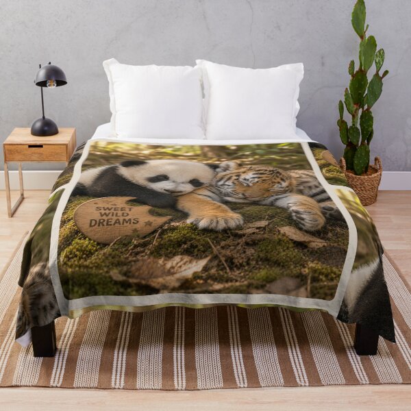 Item preview, Sweet Wild Dreams Baby Panda Tiger Cuddle designed and sold by BagFactoryUK.