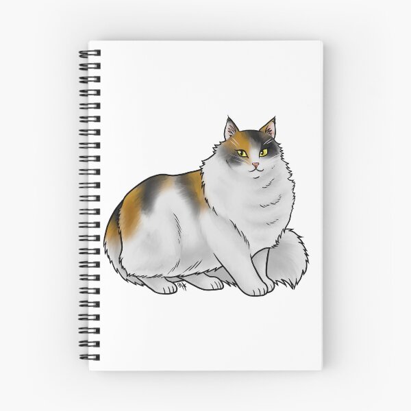 Item preview, Cat - Norwegian Forest Cat - Calico designed and sold by Jennifer Stolzer.