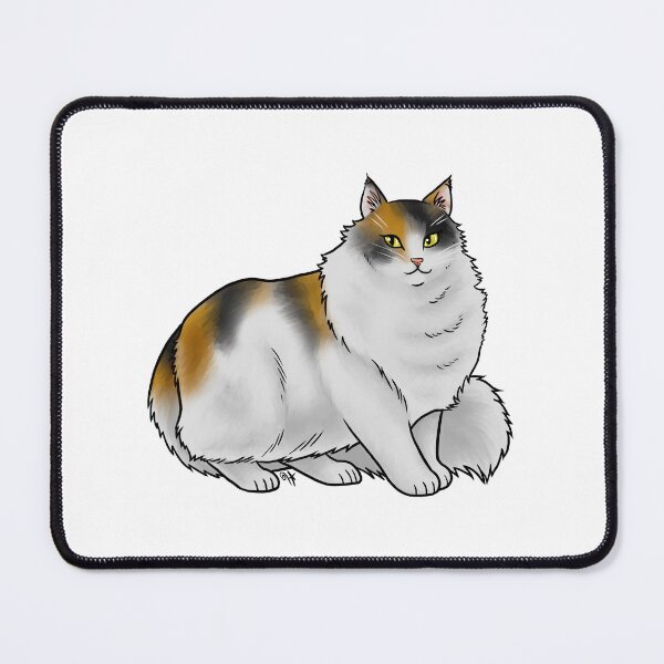 Item preview, Cat - Norwegian Forest Cat - Calico designed and sold by Jennifer Stolzer.