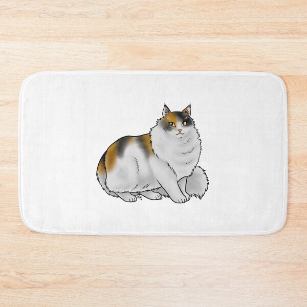 Item preview, Cat - Norwegian Forest Cat - Calico designed and sold by Jennifer Stolzer.