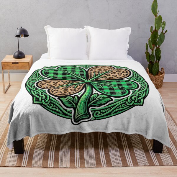 Item preview, leopard shamrock heart st patricks design designed and sold by ArtDesignTp.