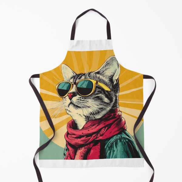 Item preview, Cool Cat with Sunglasses Vintage Retro designed and sold by Ginetta0815.