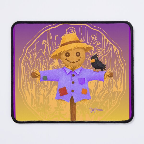 Item preview, Halloween Scarecrow and crow designed and sold by DiFraia Studio.