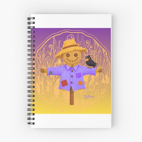 Item preview, Halloween Scarecrow and crow designed and sold by DiFraia Studio.