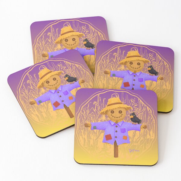 Item preview, Halloween Scarecrow and crow designed and sold by DiFraia Studio.