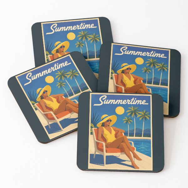 Item preview, Vintage Summertime Poster designed and sold by GoodOldVintage.