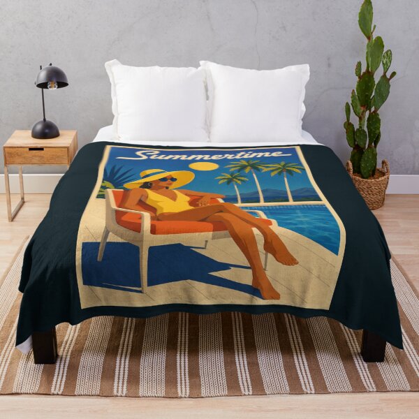 Item preview, Vintage Summertime Poster designed and sold by GoodOldVintage.