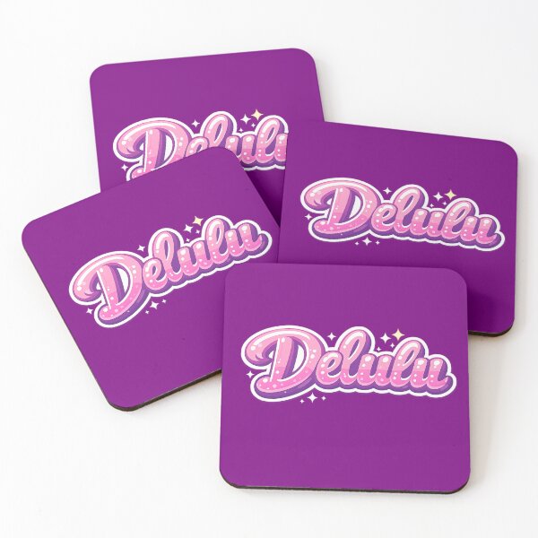 Item preview, Delulu Aesthetic Typography | Trendy Gen Z Minimal Text Sticker & T-Shirt Design designed and sold by designbyuzi.