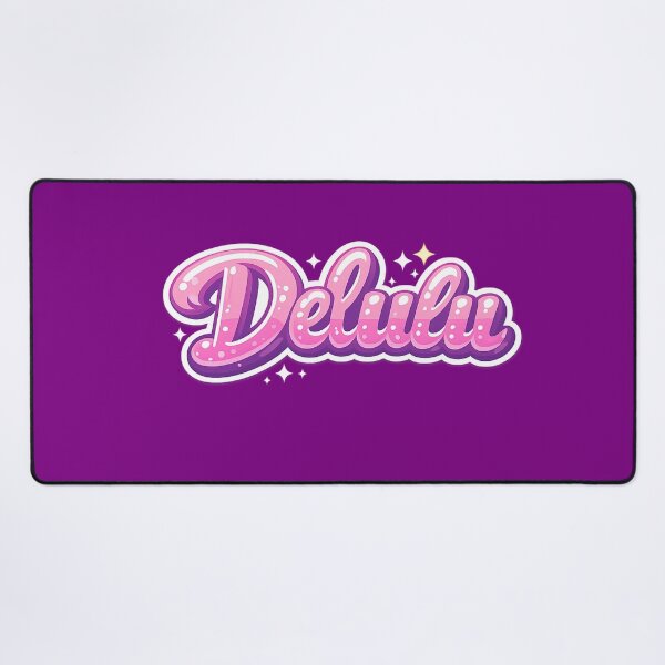 Item preview, Delulu Aesthetic Typography | Trendy Gen Z Minimal Text Sticker & T-Shirt Design designed and sold by designbyuzi.
