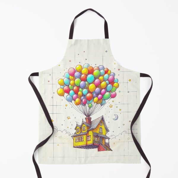 Item preview, Balloon House Adventure Awaits Sketch UP designed and sold by pixiedustpaint.