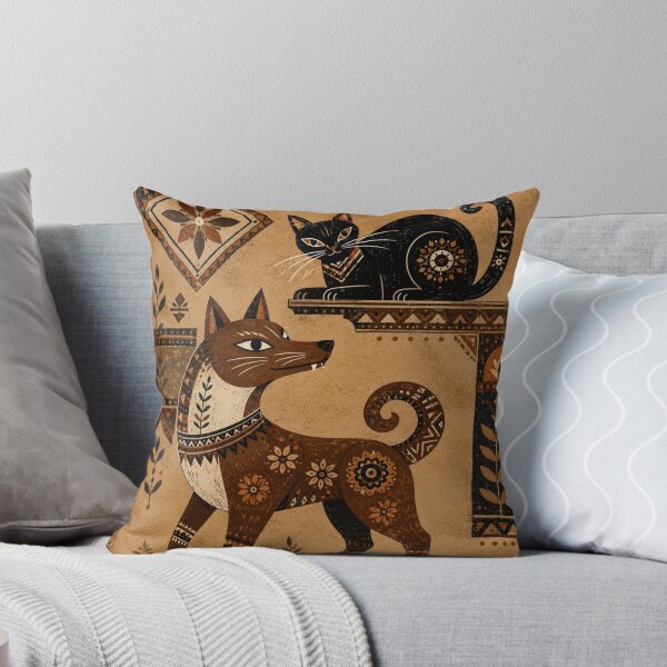 Item preview, Folk Art Cat and Fox Companions designed and sold by Rohan132.