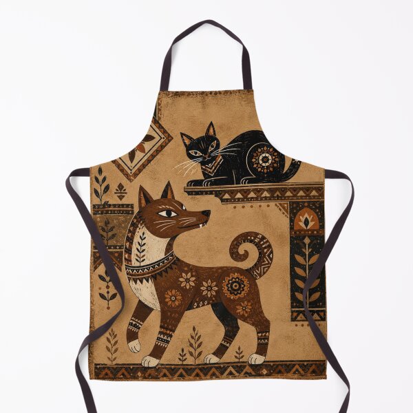 Item preview, Folk Art Cat and Fox Companions designed and sold by Pure Craft.