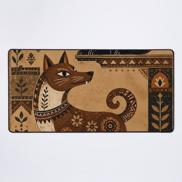 Item preview, Folk Art Cat and Fox Companions designed and sold by Rohan132.