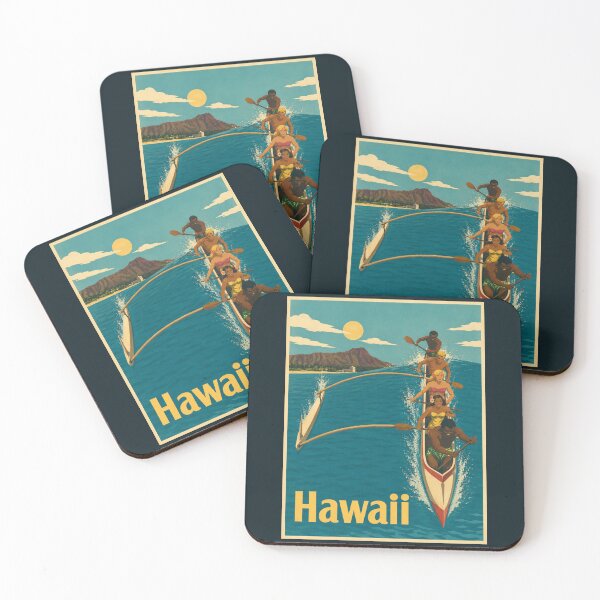Item preview, Vintage Hawaii Poster designed and sold by GoodOldVintage.