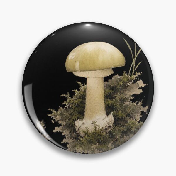 Item preview, Golden Amanita Botanical Watercolor designed and sold by 63Hotpeppers.