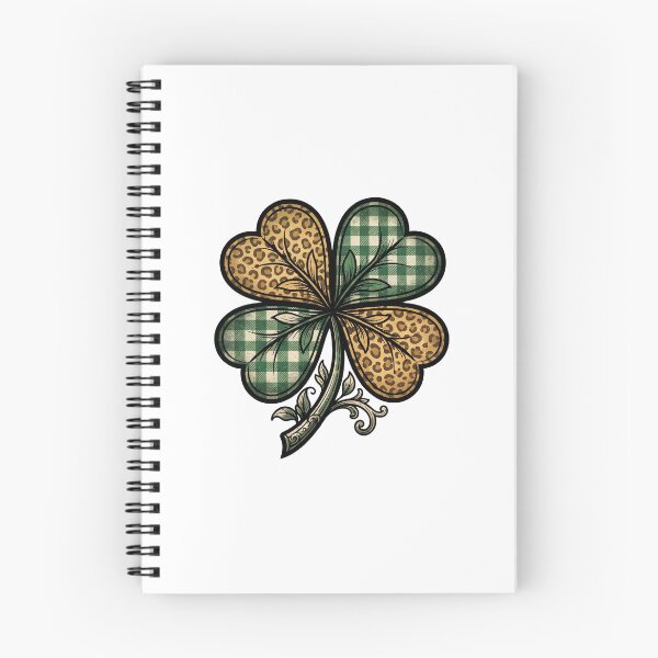 Item preview, funny St Patricks Day  shamrock heart leopard plaid irish designed and sold by ArtDesignTp.