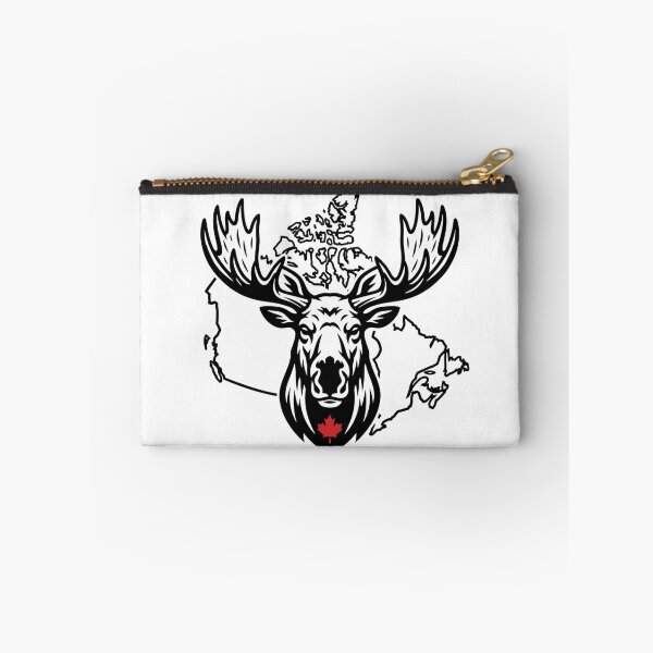 Item preview, Moose in Front of Canada Map | Canadian Wildlife Design | Rustic Nature & Canada Map Illustration designed and sold by Softbear Atelier.