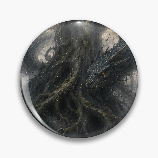 Item preview, Nidhogg Dragon Yggdrasil Viking Watercolor designed and sold by DarkOriginArts.