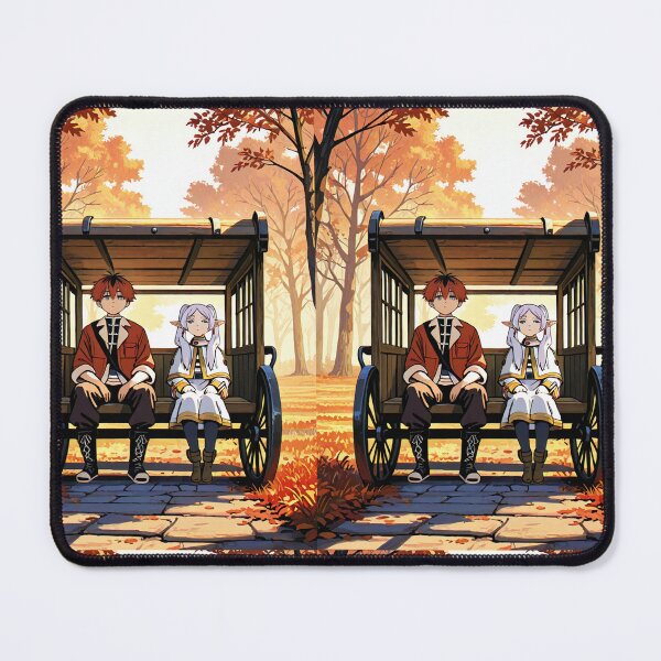 Item preview, Art - Manga Characters in a Carriage, Colorful Autumn Scene designed and sold by AnimeShin.