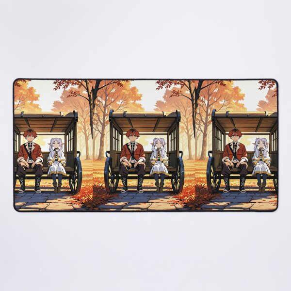 Item preview, Art - Manga Characters in a Carriage, Colorful Autumn Scene designed and sold by AnimeShin.